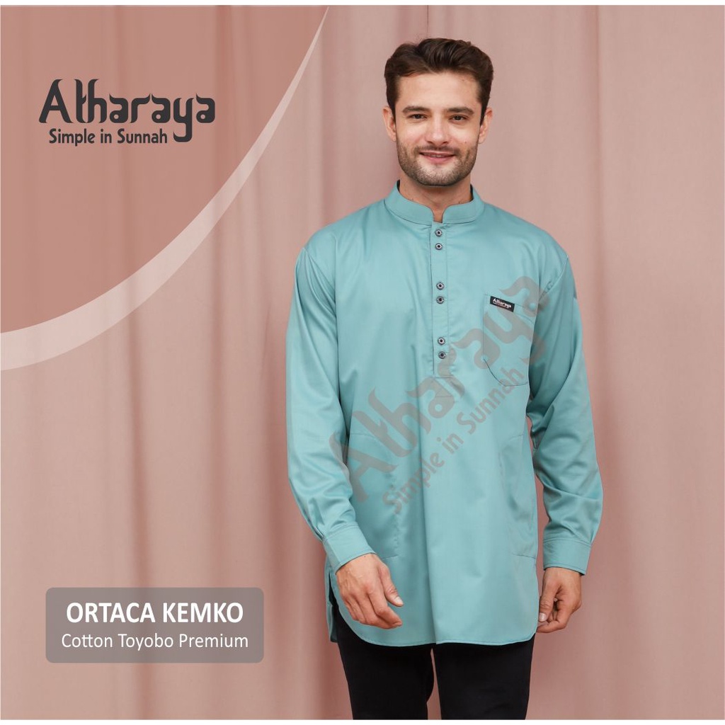 Baju Koko Kurta Pria Kemko Lengan Panjang ORTACA Kemko Premium By Atharaya