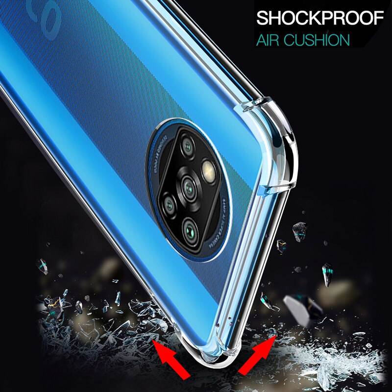 Soft Case Silikon Poco X3 NFC / Poco X3 Pro Bening Transparant Airbag Anti Crack TEbal