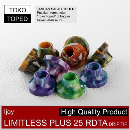 Ijoy Limitless Plus 25 RDTA Drip Tip | resin driptip top cap