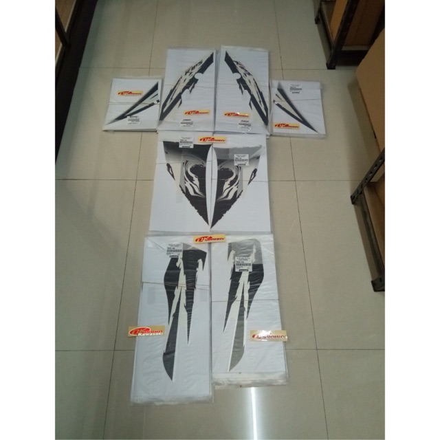 Stiker set ninja new rr se white 2012