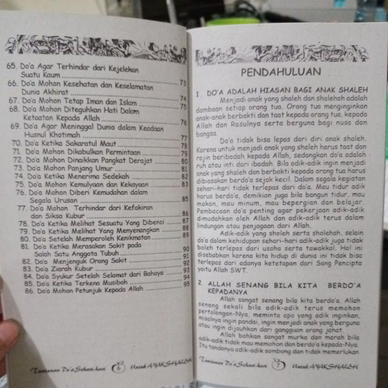 Buku Tuntunan Do'a Sehari-hari Untuk Anak (11×19cm)