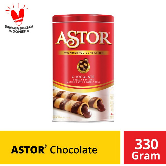 

Astor Tin Wafer Stick Kaleng Double Chocolate Cokelat 330gr 330gram 330 gram