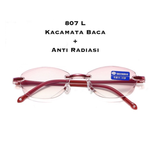 Kacamata Baca Lensa Plus Anti Radiasi +1.00 s/d + 4.00 Kacamata Wanita Reading Glasses 807L anti radiation