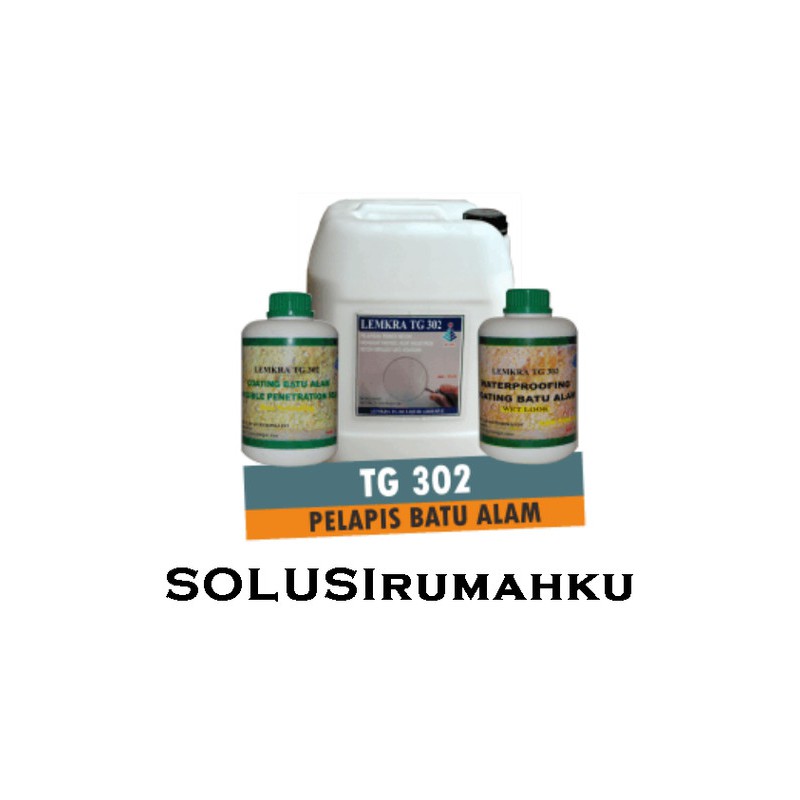 Lemkra TG 302 Uk. 1 Kg Pelapis Batu Alam WET LOOK Transparan Bening SRNew1984