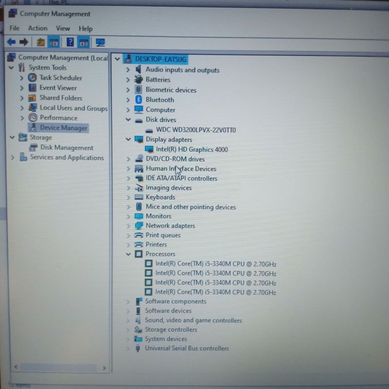 Laptop HP Probook 440 G0 Cor i5-3340M 2.7Ghz Ram 8GB/320GB Windows 10 Full aplikasi siap pakai