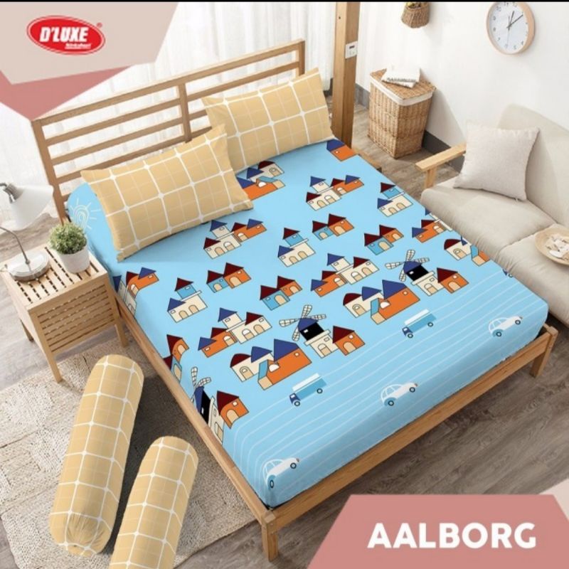 Sprei Kintakun D'luxe King 180x200 cm Motif Aalborg