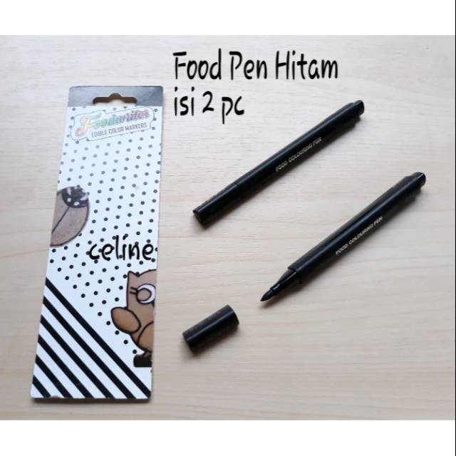 

Edible Pen Black Foodwriter Decorating Pen Penghias Makanan Warna Hitam