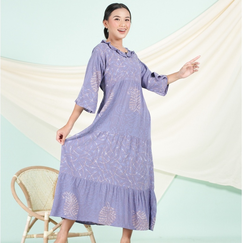 BATIK TRUSMI Longdress Pakaian Santai Daster Batik Salsa BMM