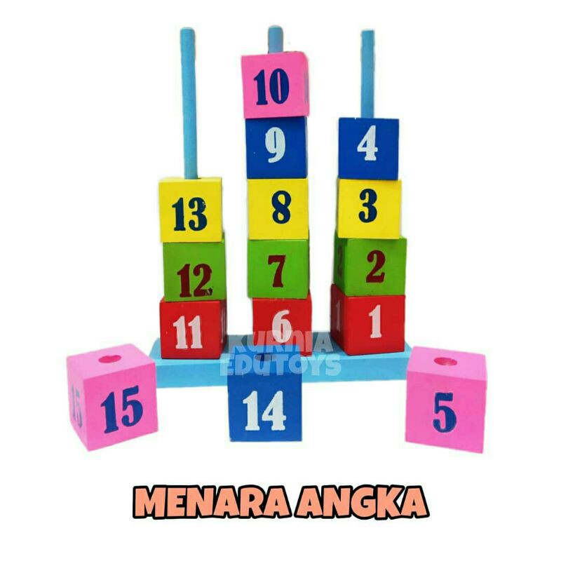 MAINAN ANAK TK PAUD APE MENARA ANGKA