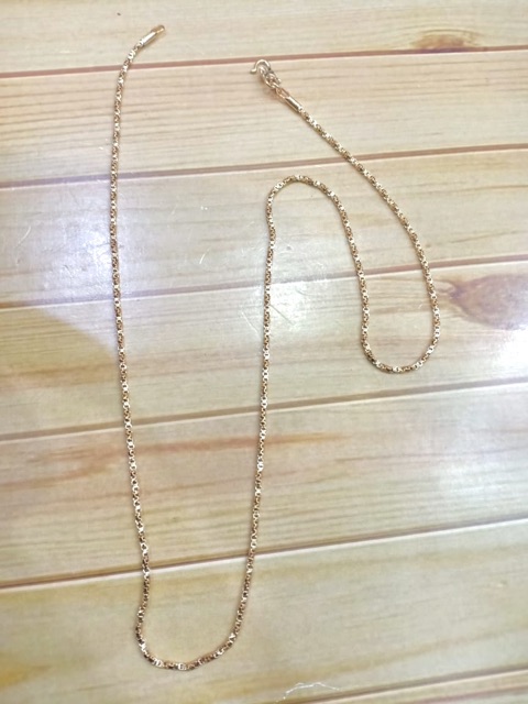 Kalung wanita // kalung itali plintir // kalung lapis emas // perhiasan // kalung panjang 45 cm