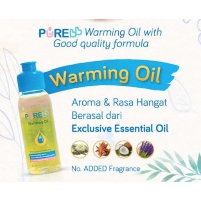 Pure BB Warming Oil with Cajuputi dan Lavender 60 ml / Warming Oil Pure Baby