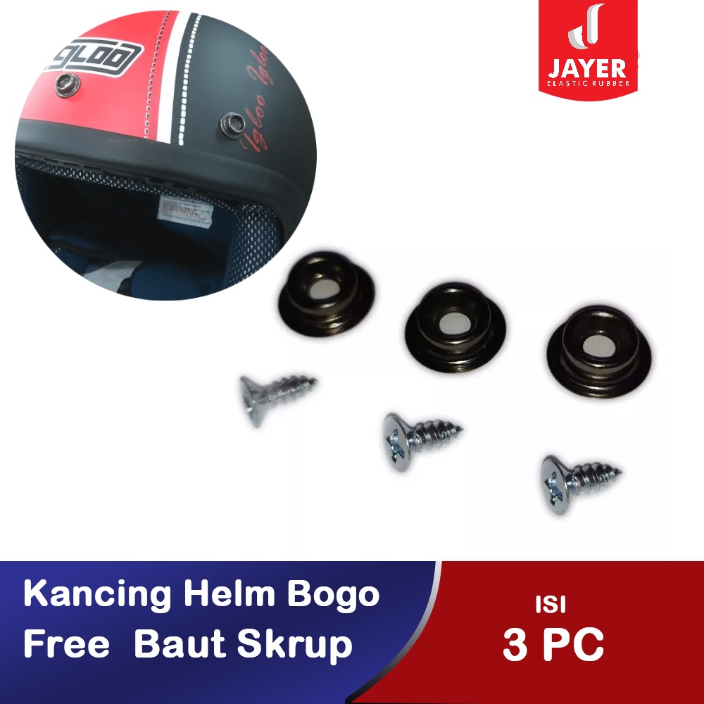 Kancing Helm Bogo Retro dll Free Baut Skrup / Kancing Variasi Helm