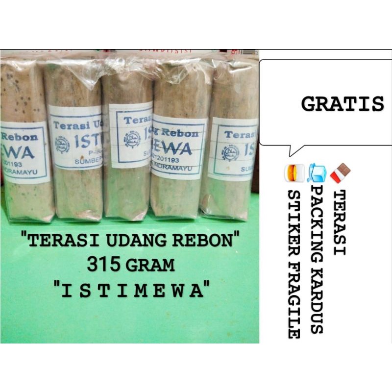 

Terasi Udang Rebon ISTIMEWA 315gram Enak Khas Cirebon