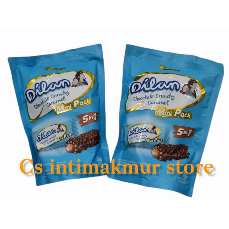 

Dilan Chocolate Crunchy Caramel 5 in 1 Mini pouch Isi 10 pcs