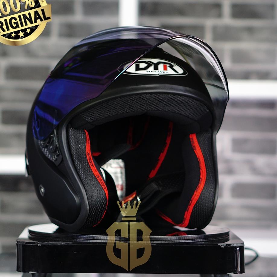Terbaik.. Helm Kyoto DYR Osaka Paket Ganteng Helm + Visor + Spoiler