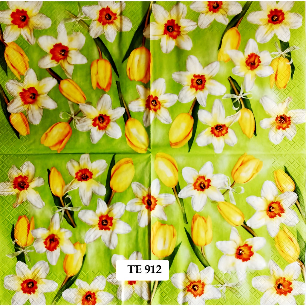 Tisu  Napkin Kerajinan  Decoupage Eropah 33X33 CM TE 912 TTS