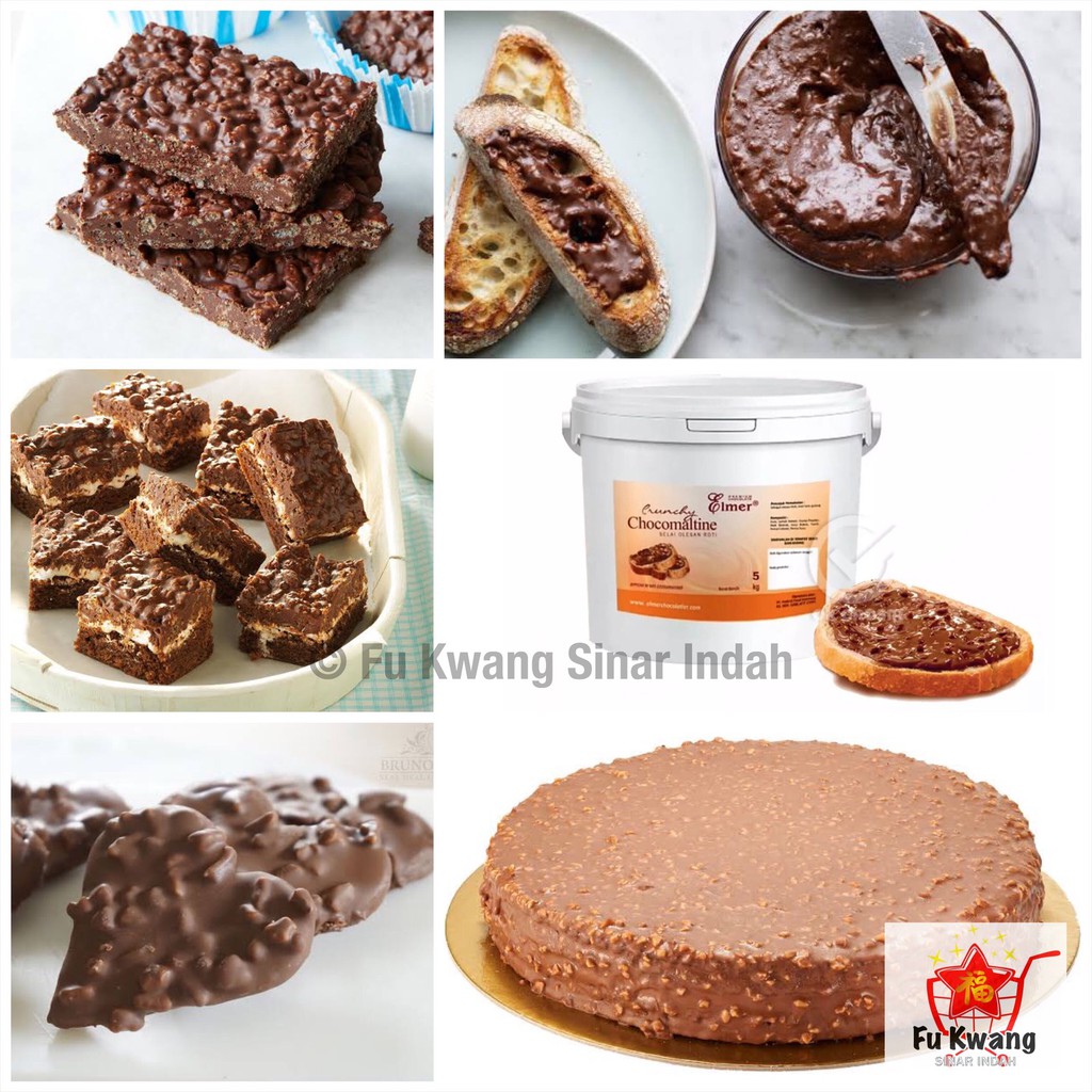 

Elmer Chocomaltine Crunchy Selai Olesan Topping 5kg