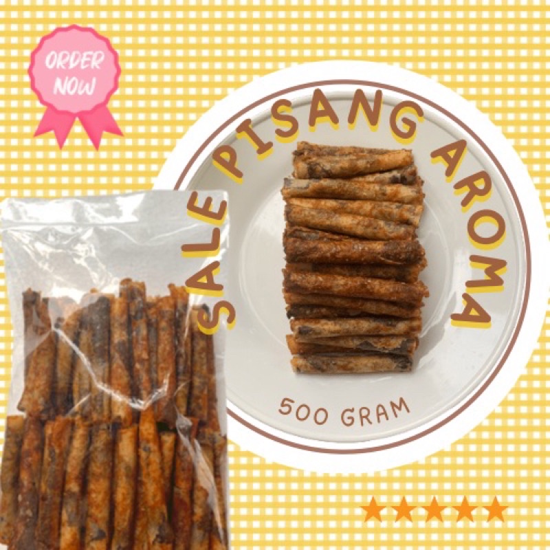 SALE PISANG AROMA CARAMEL LUMPIA KILOAN 500 GRAM