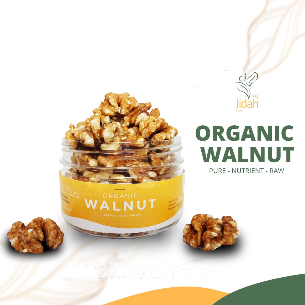 Kacang Walnut panggang premium organik non GMO walnuts kacang otak kacang kenari panggang kupas oven SUPER FOOD nuts mix diet kacang mpasi cemilan sehat