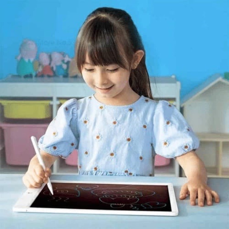 LCD Drawing Writing Tablet Tempat pensil Inch Mainan Papan Tulis Hapus Board Digital Pad mainan anakni