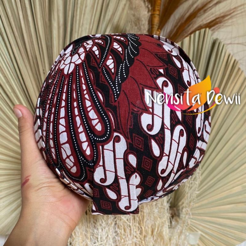 Blangkon Solo Jarik - Parang Garuda Coklat