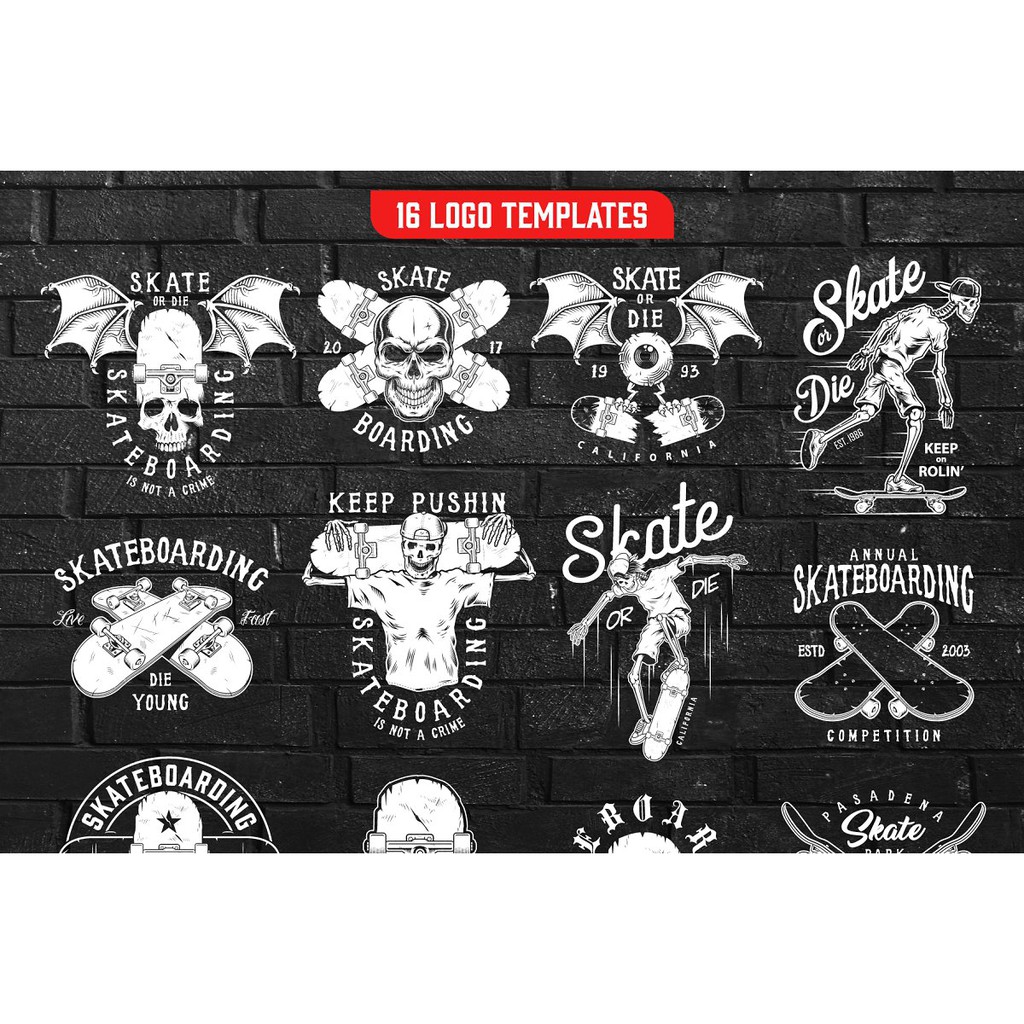 Skateboard Elements Bundle - Vector Designs