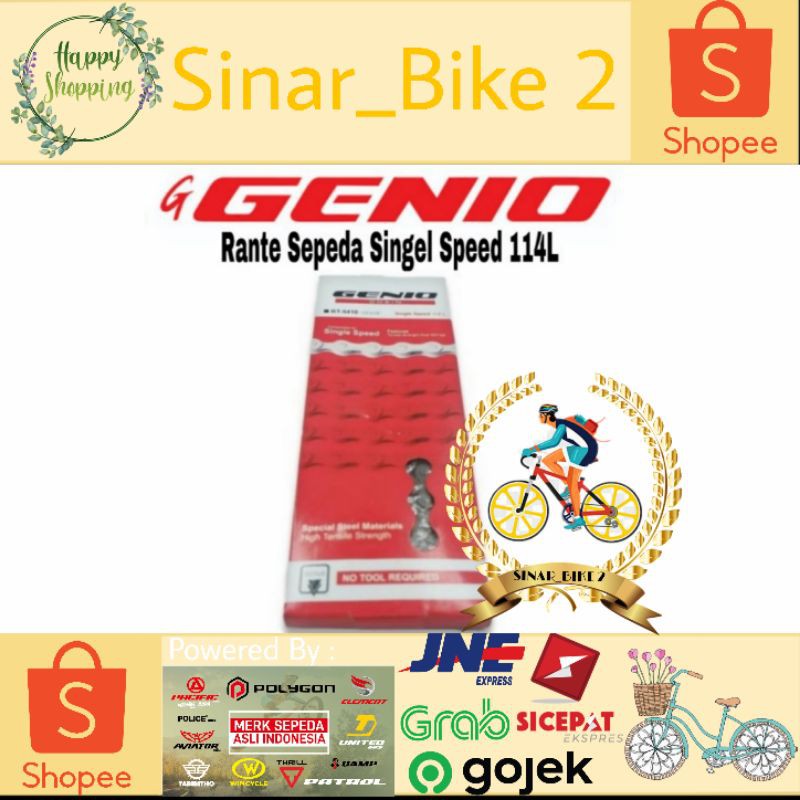 Rante Sepeda Genio Single Speed 114L Bmx Mini Anak