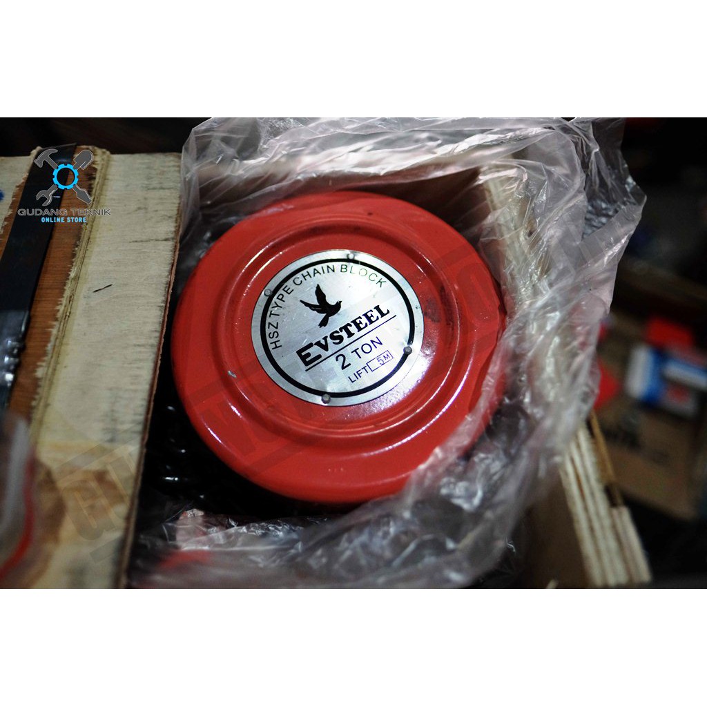 Chain Block Katrol Takel Kerekan 1 Ton 5 Meter EVSTEEL