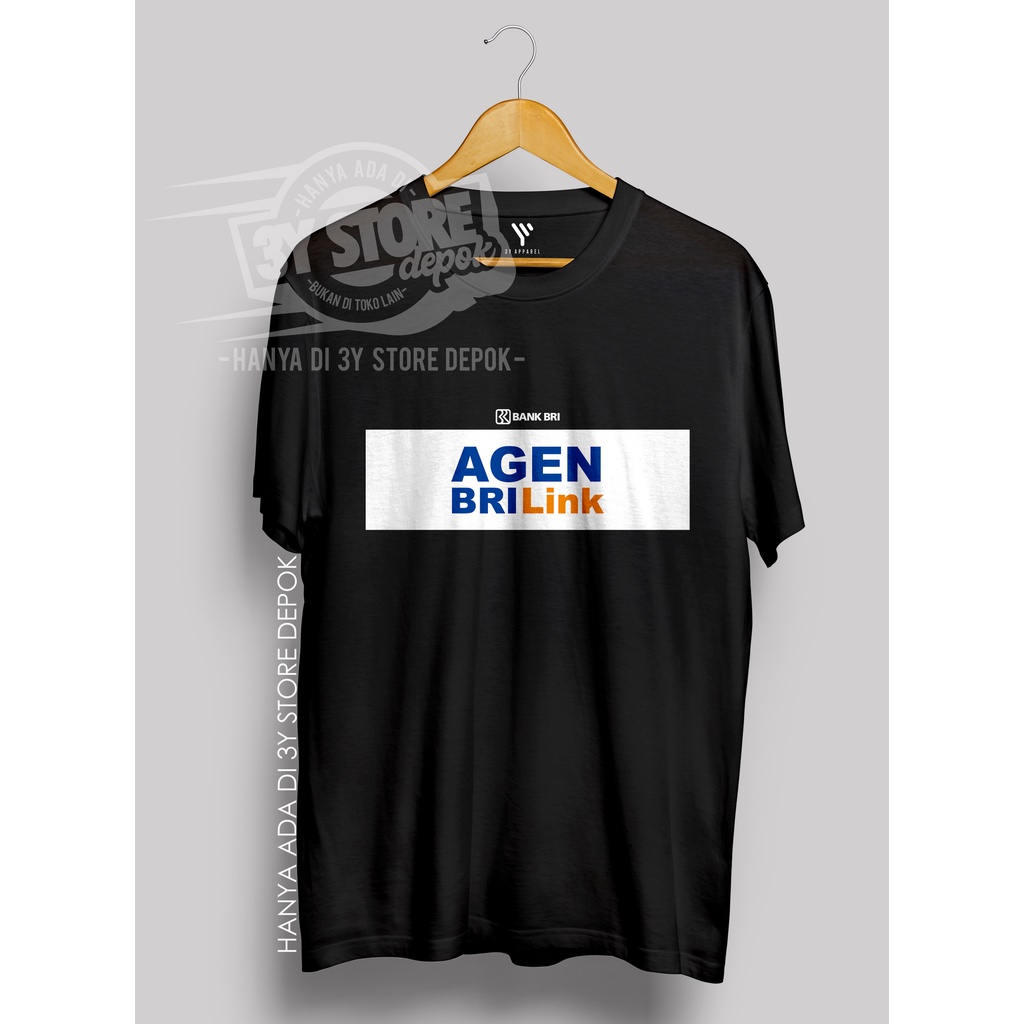 KAOS SANTAI AGEN BRILINK BAHAN COMBED 30S PRIA WANITA - 3Y STORE