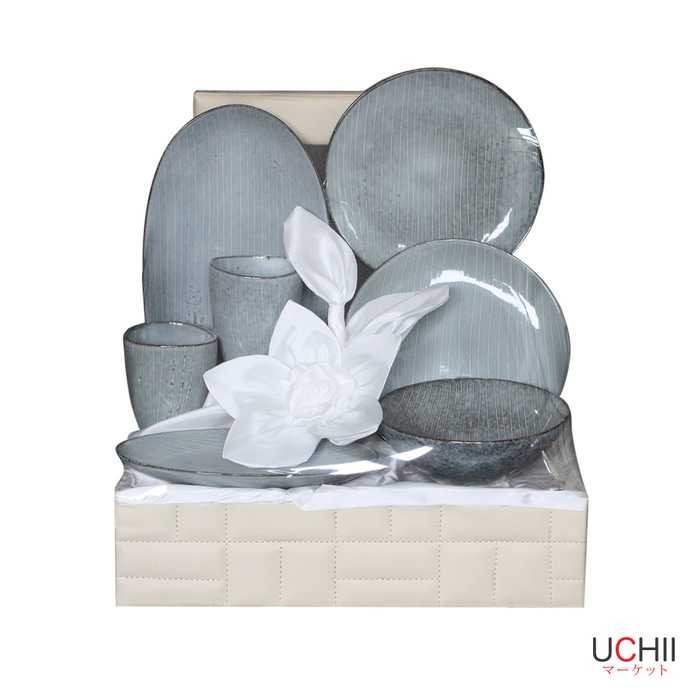 

S3854 UCHII CERAMIC Couple Exclusive Set - HIDDEN MOON PATTERN Paket Keramik