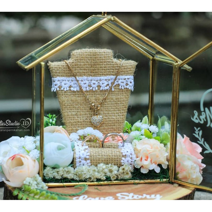 Kotak Perhiasan | Kotak Cincin | Ringbox Home Premium White