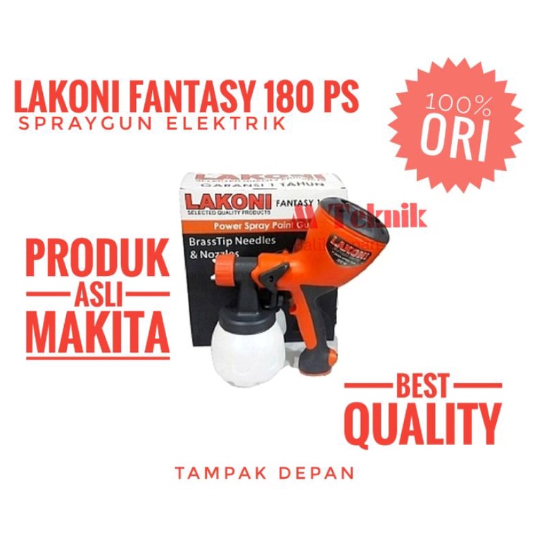 Spraygun elektrik Lakoni Fantasy 180 PS spray gun listrik semprot cat