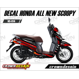 Crown Sticker Decal All New Scoopy Venom Shopee Indonesia