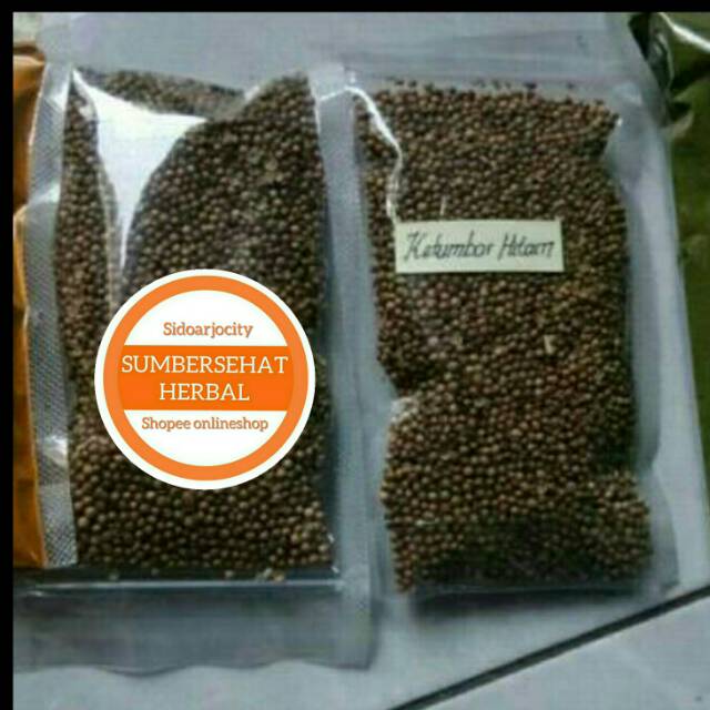 

Ketumbar hitam organik 100 % premium herbal rempah jsr