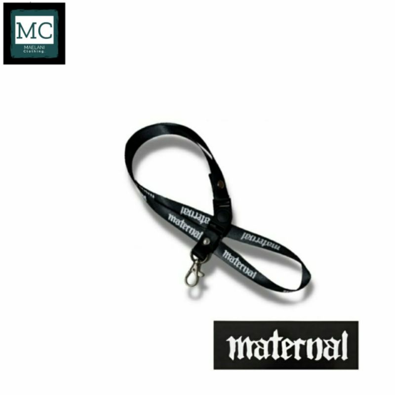 

lanyard MATERNAL band gantungan kunci band metal / tali lanyard band gantungan leher name tag id card / pods