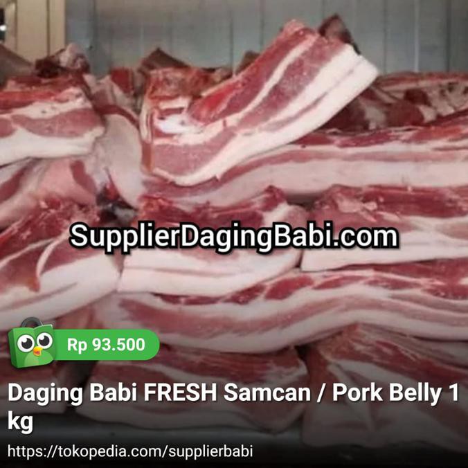 

BIG SALE! Daging Babi FRESH Samcan / Pork Belly 1 kg