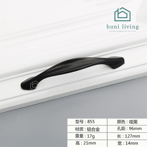 Handle lemari Handle Hitam Tarikan Laci Minimalis Modern Bulat Gagang Pintu Lemari