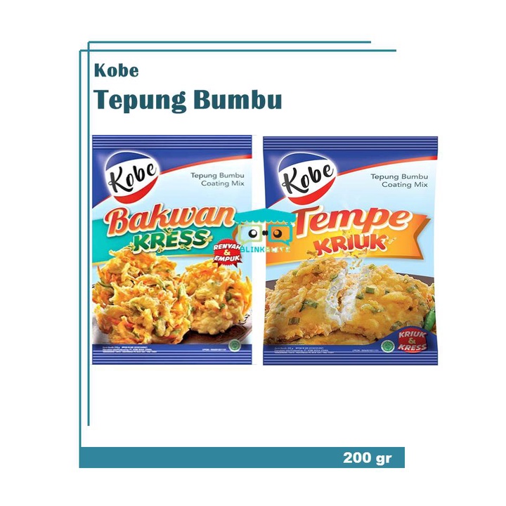 Kobe Tepung Tempe Kriuk Bakwan Kress 200 gr Bumbu Masak Instan Renyah