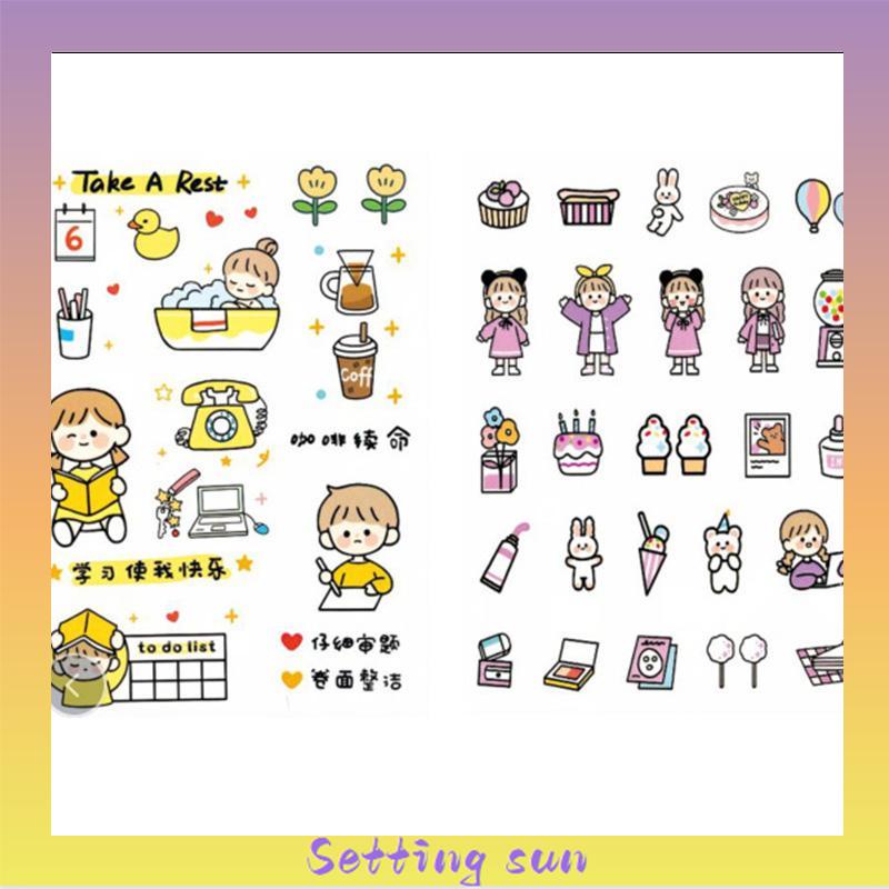 Stiker Motif Emoji Untuk Dekorasi Handphone / Diary DIY TN