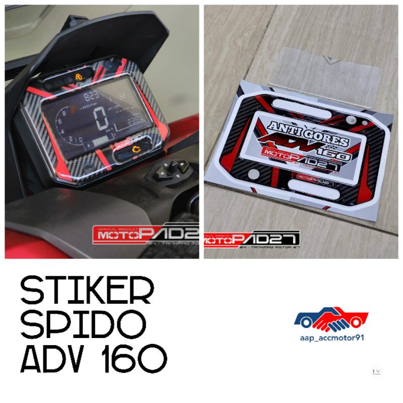 stiker spido speedometer NEW ADV 160 MOTOPAD27 plus antigores