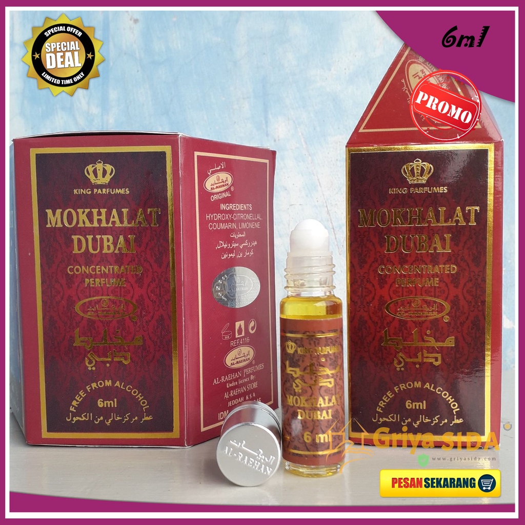 Parfum Mokhalat dubai 6ml alraehan aroma al raehan mirip al rehab parfum Harga grosir PROMO!!