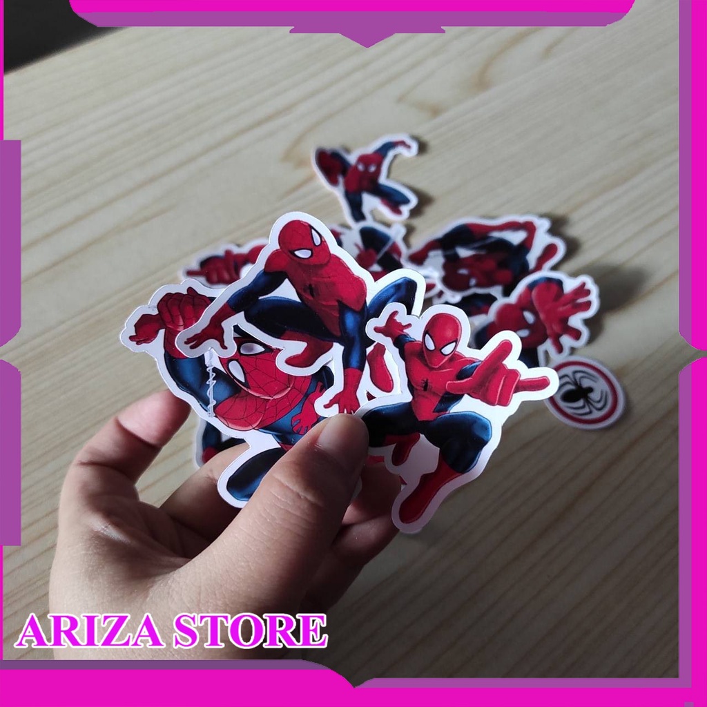 

14pcs Stiker kertas karakter spiderman 14pcs stiker aksesoris stiker spiderman