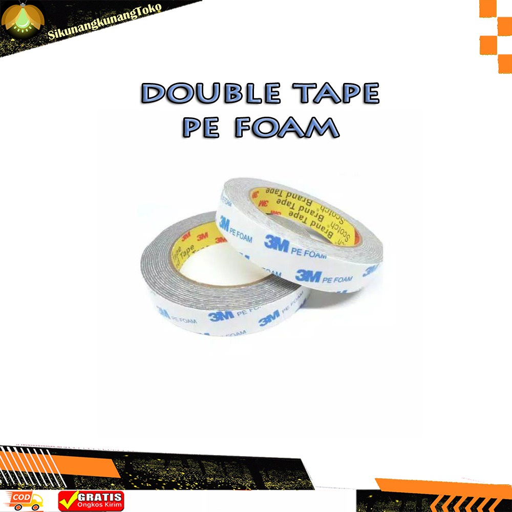 

(SKN) Double Tape 3M Pe Foam / Solasi Bolak Balik BB Busa 23 mm X 4.5 M 23mm X 4.5M