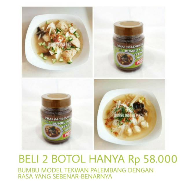 

BUMBU INSTAN TEKWAN PALEMBANG PEMPEK PALEMBANG ASLI BOTOLAN 2pcs 250gr