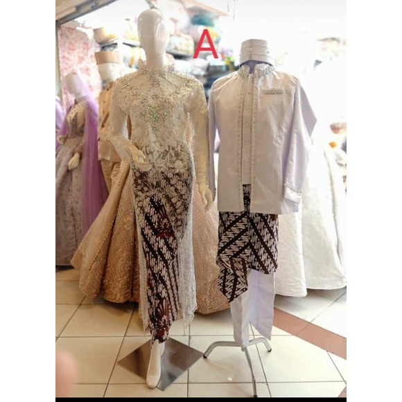 KEBAYA COUPLE MEWAH BEREKOR//SET COUPLE SEMATA KAKI FULL PAYET//BAJU AKAD//GAUN PENGANTIN