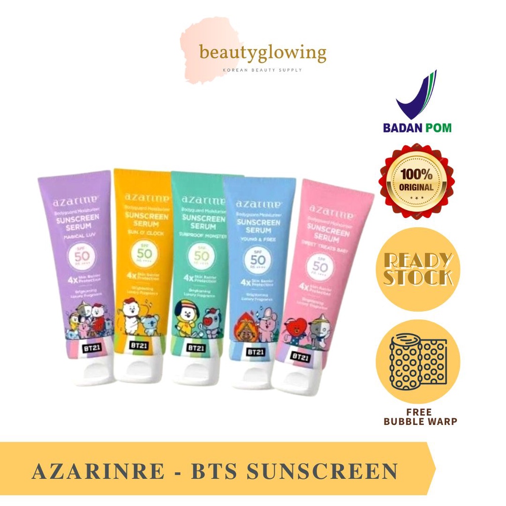 AZARINE X BT21 BTS SUNSCREEN