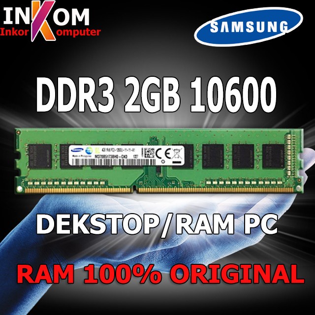 Memory RAM PC DDR3 2GB PC10600 samsung