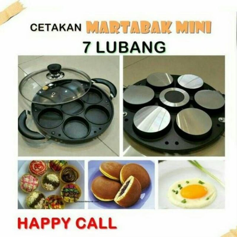 CETAKAN KUE 7 LUBANG HAPPY CALL