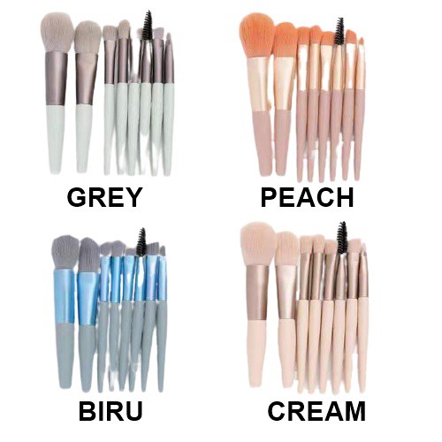 rcsbeauty ✅ set  8pcs kuas makeup brush makeup set