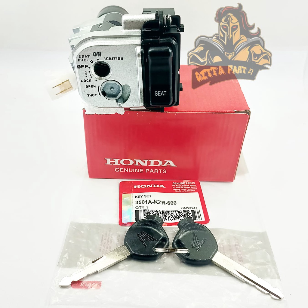 KUNCI KONTAK SET ASLI ORIGINAL HONDA KZR KULITAS ASLI ORIGINAL HONDA AHM PRESISI PAS BERFUNGSI DENGAN BAIK AWET DAN DIJAMIN MANTAP VARIO 125 LAMA NON LED VARIO 125 TECHNO KUNCI / KONTAK / STOP KONTAK